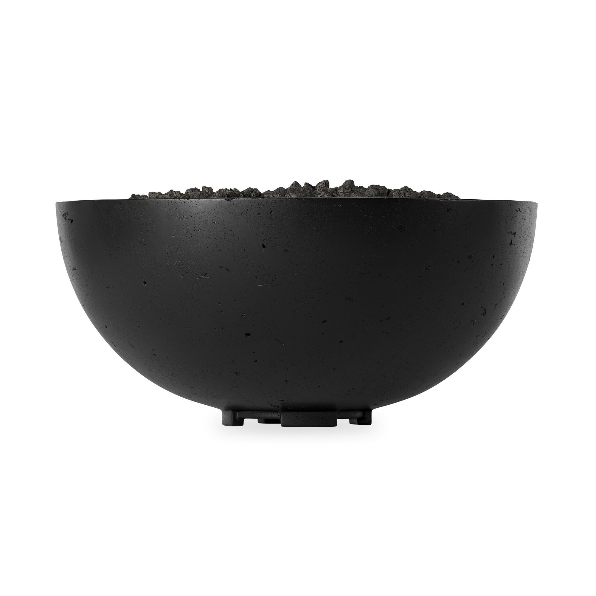 Jonson Round Fire Pit Table, Black, Propane