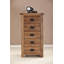 Auckland Solid Wood 56cm W 5 - Drawer Chest of Drawers