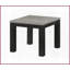 Ensemble de 3 tables basses de salon contemporaines noires et grises - plateau en bois, facile à assembler