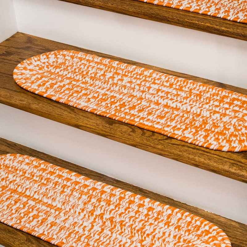 Tapis d'escalier Akhil, Orange