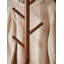 Portemanteau moderne en bois massif avec miroir incassable Elsen