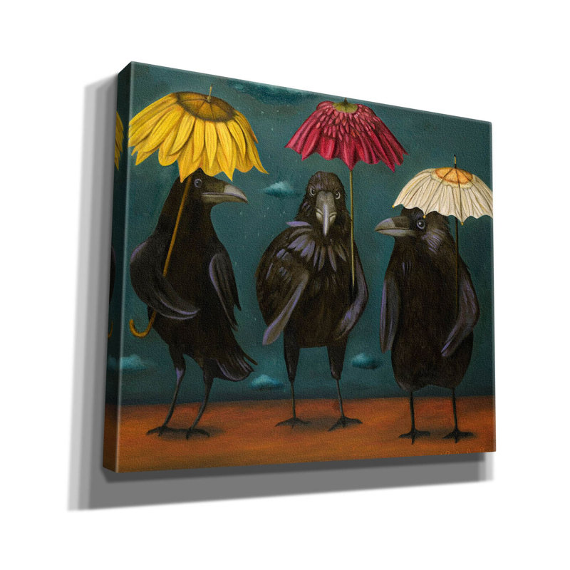 " Ravens Rain " by Leah Saulnier, 26" H x 30" W x 1.5" D