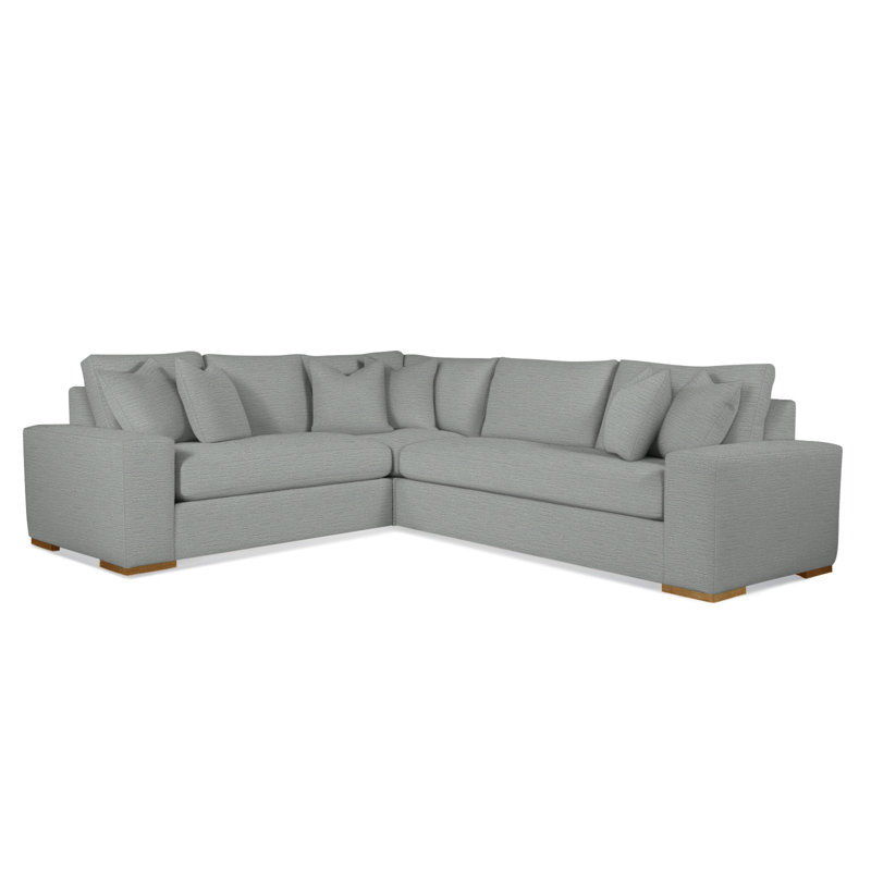 Memphis Sectional, Left Hand Facing, Honey, Basic Navy; 0317-61