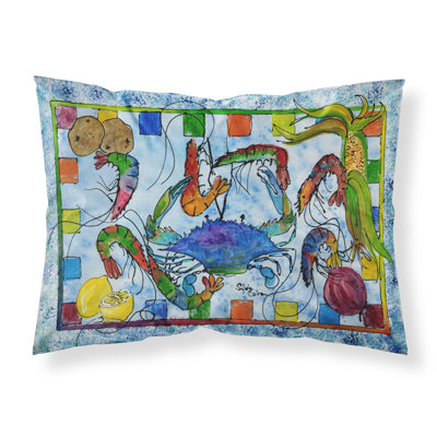  Taie d'oreiller géométrique crabe