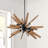 6 - Light Wood Sputnik Sphere Chandelier 26.4 Inch-1222893654
