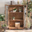 Vitrines en bois massif Burlywood
