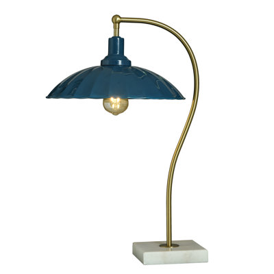 Tamara Day for Stylecraft Penelope Table Lamp - Polished Brass & Marble