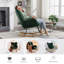 Nursing Rocking Chair, Teddy Glider Chair for Nursery, Comfy Living Room Armchairs with High Backrest for Adults-139890763