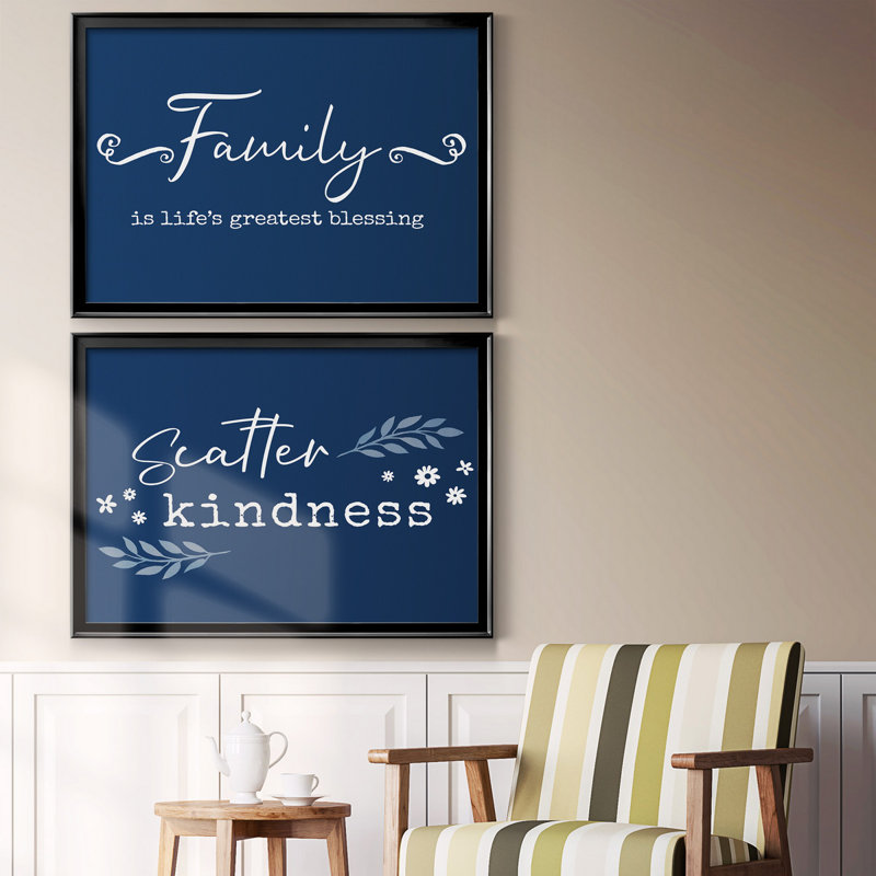 «Family Greatest Blessing», toile encadrée de qualité supérieure - prête à être accrochée, H 26,5 po x l 73 po x P 1,5 po