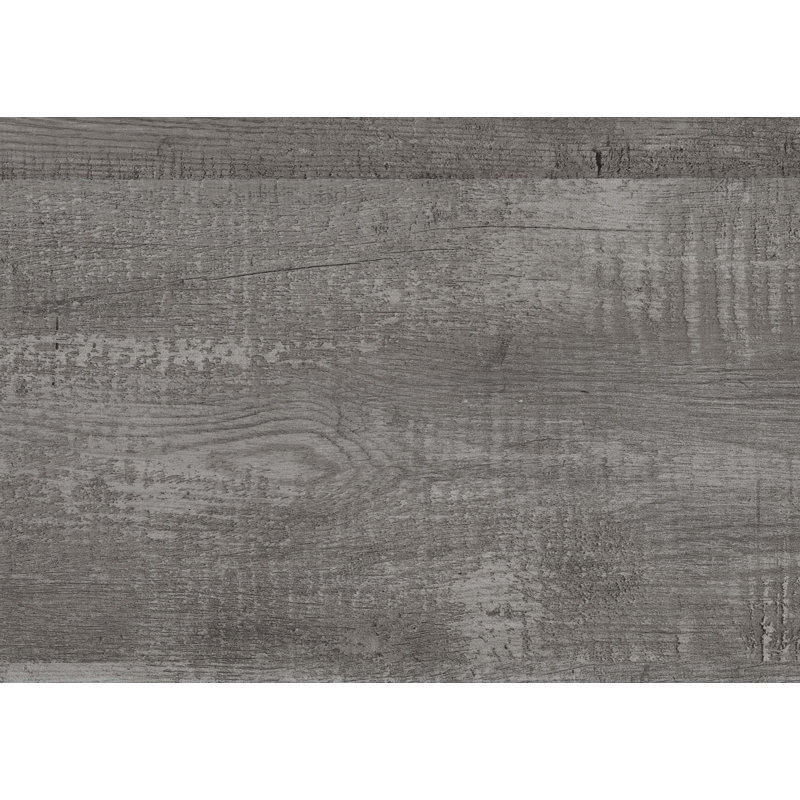 Mobilier de chambre à coucher en bois pleine grandeur rustique à panneau gris 1pc, lit dans une boîte, Lit double, Gris
