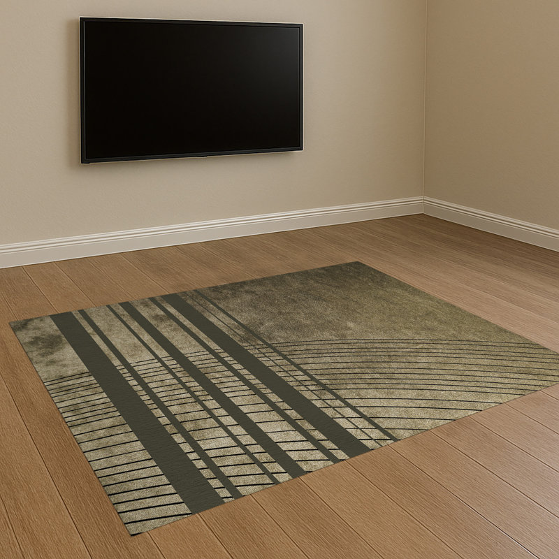 Geometric Area Rug, Runner 70 x 140 cm