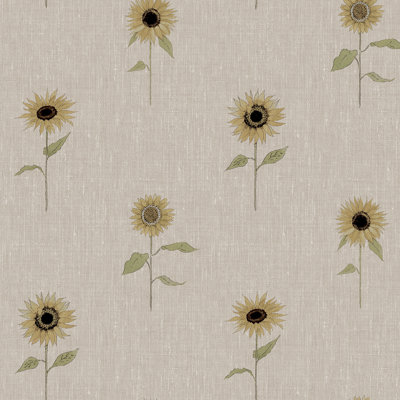 Sophie Allport Sunflowers Woven Wicker Wallpaper
