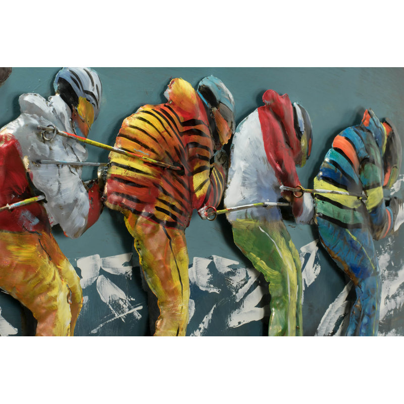Handmade Rustic Entertainment Wall Decor on Metal