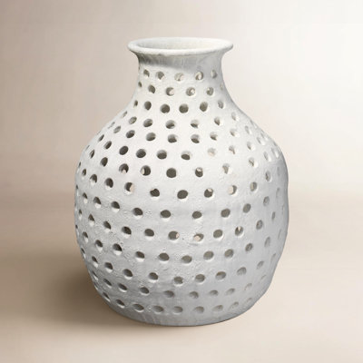 17'' Handmade Ceramic Table Vase