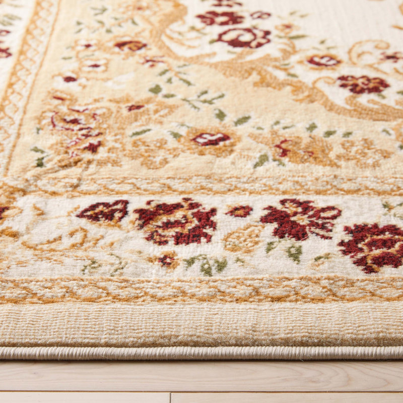 Tapis oriental ivoire Lara, Rectangle 3 pi 11 po x 5 pi 3 po