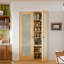 Portes intérieures françaises pour garde-manger intérieur - 1 porte Lite standard givrée avec portes en pin massif avec poignée (sans cadre)-113475272