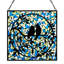 Panneau de vitrail en mosaïque 12 "Love Birds W - Winston Porter