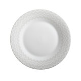 Missoni Dinner Plates ZIG ZAG Set of 6 White diam. 10.75 in