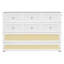 Grand lit escamotable avec grands tiroirs, blanc