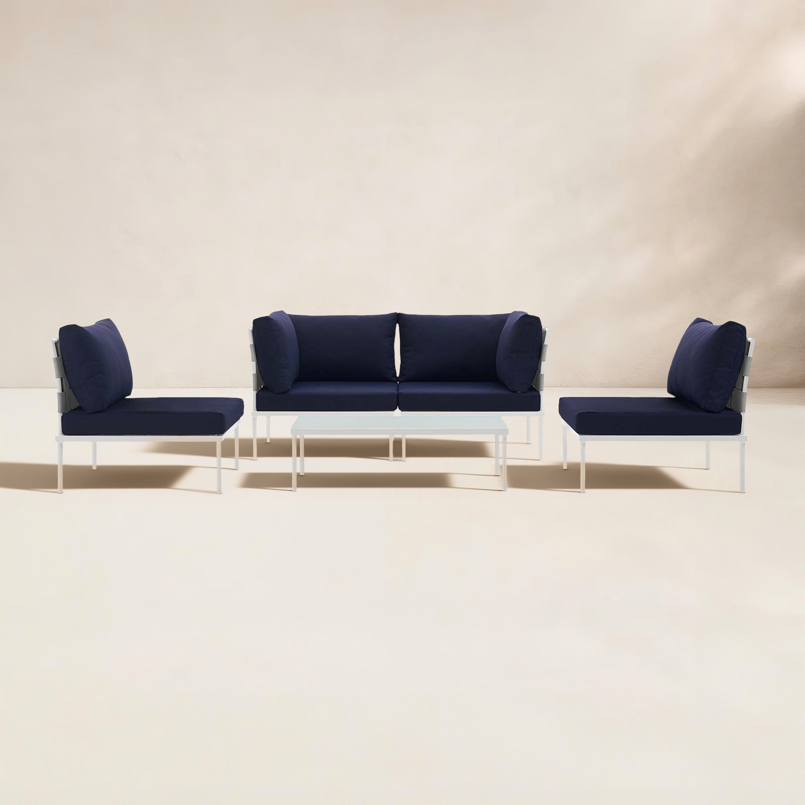 Harmony 5-Person Patio Seating Group, Navy