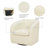 Swivel Mid-Century Modern Accent Tub Chair with Faux Shearing Upholstery and Hidden Base-74931497