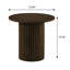 Table de bout transitionnelle de 23,9 po de largeur, brun-130368815