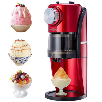 Glace pilée faite maison, crème glacée, machine à glace pilée glacée