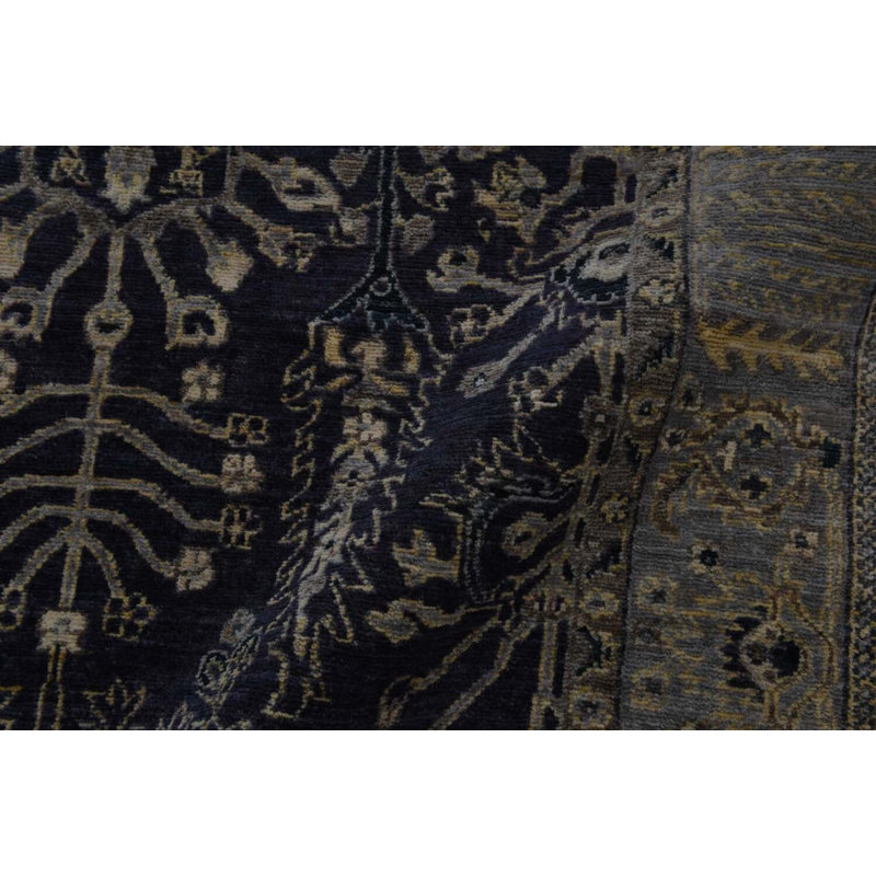 Transitional One-of-a-Kind Rectangle 4' X 6' Hand Knotted Area Rug