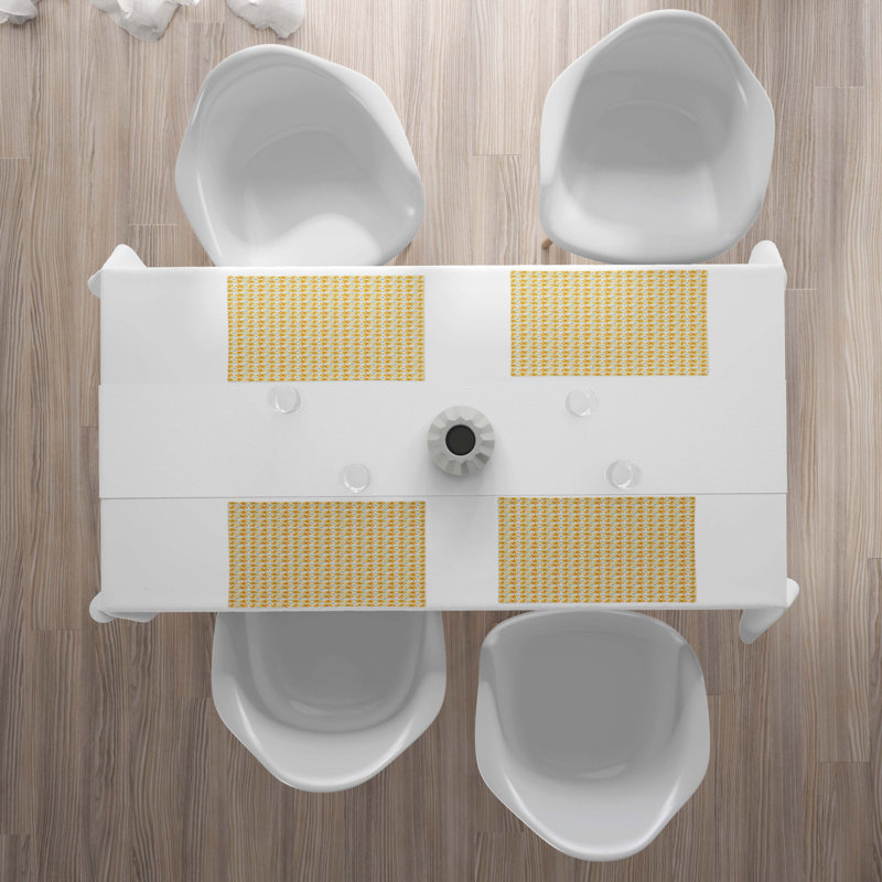 Polyester Floral Rectangle Placemat