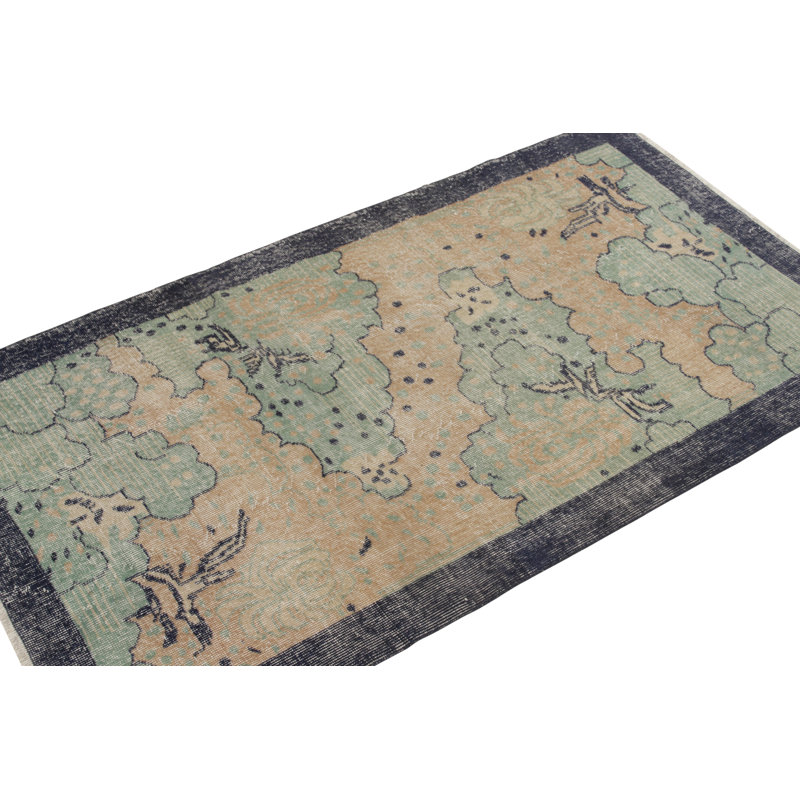 One-of-a-Kind 3’10” X 6’8” Hand Knotted Area Rug