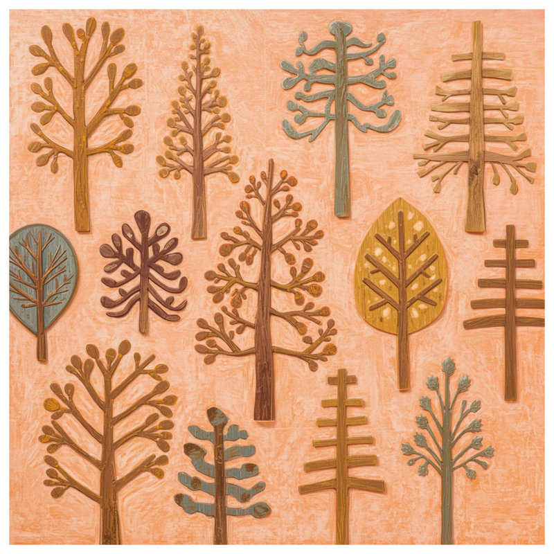 Rideaux de fenêtre, rideaux occultants et occultants stylisés Tree Illustration, Blocage, 50 po x 92 po - 1 panneau