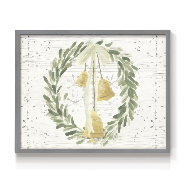 Weathered Aspen Wreath Collection A -Framed Print - Restickable