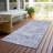 Andorra Blue Washable Indoor-Outdoor Rug - -498446837