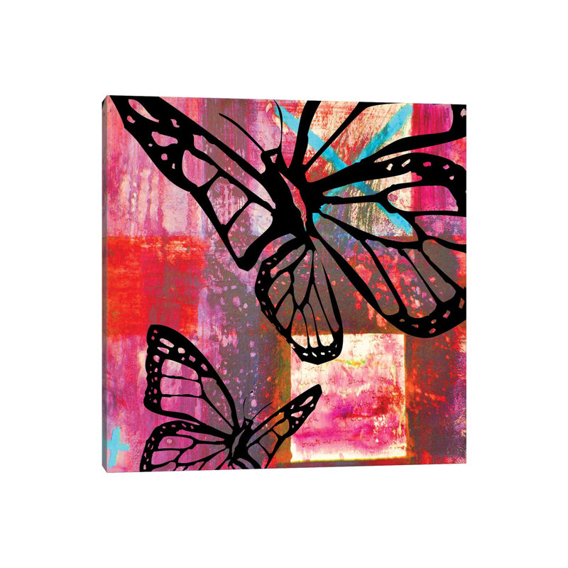 Butterfly II by Micha Baker - Wrapped Canvas Painting, 45.72 cm H x 45.72 cm W x 3.175 cm D