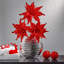 22" Sequin Glitter Poinsettia Stem-1668566966