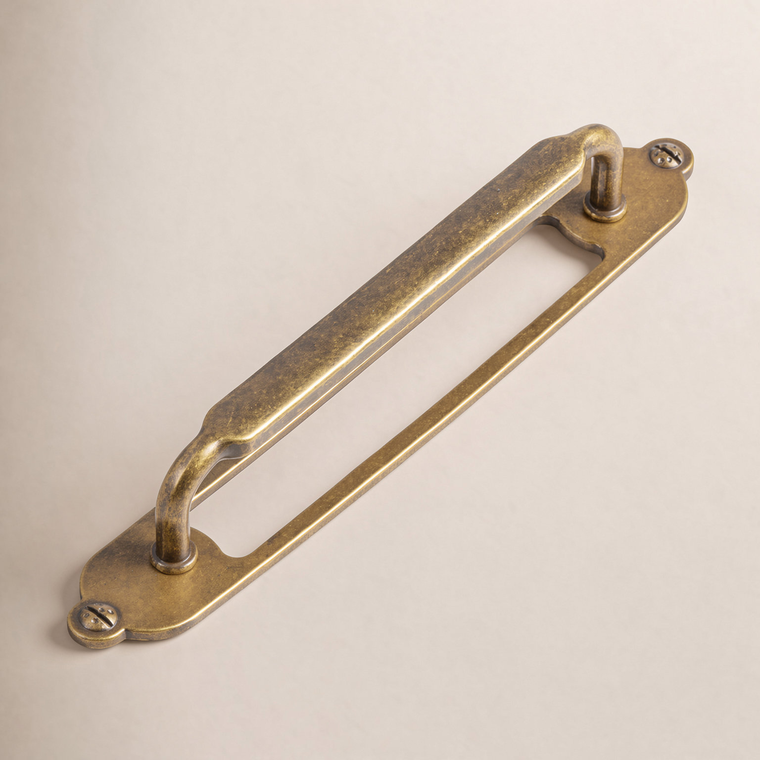 Classical Bar Appliance Pull, 5", Antique Brass