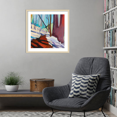 «Pilot Mountain Path 5» par Jessica Singerman, impression sur bois encadrée