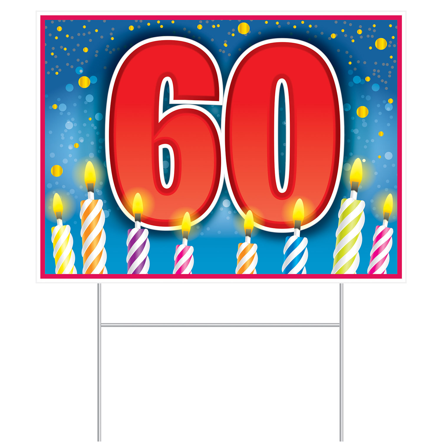 Bougie anniversaire or – chiffre 9