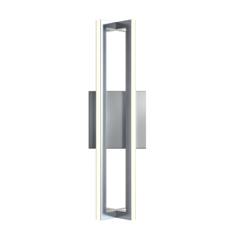 Moraleza LED Flush Mounted Sconce, Satin Nickel