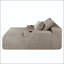 Méridienne convertible avec tissu moelleux, porte-gobelet et aucun assemblage requis-576935553
