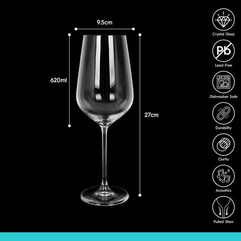 620ml Red Wine Glass, Set of 6