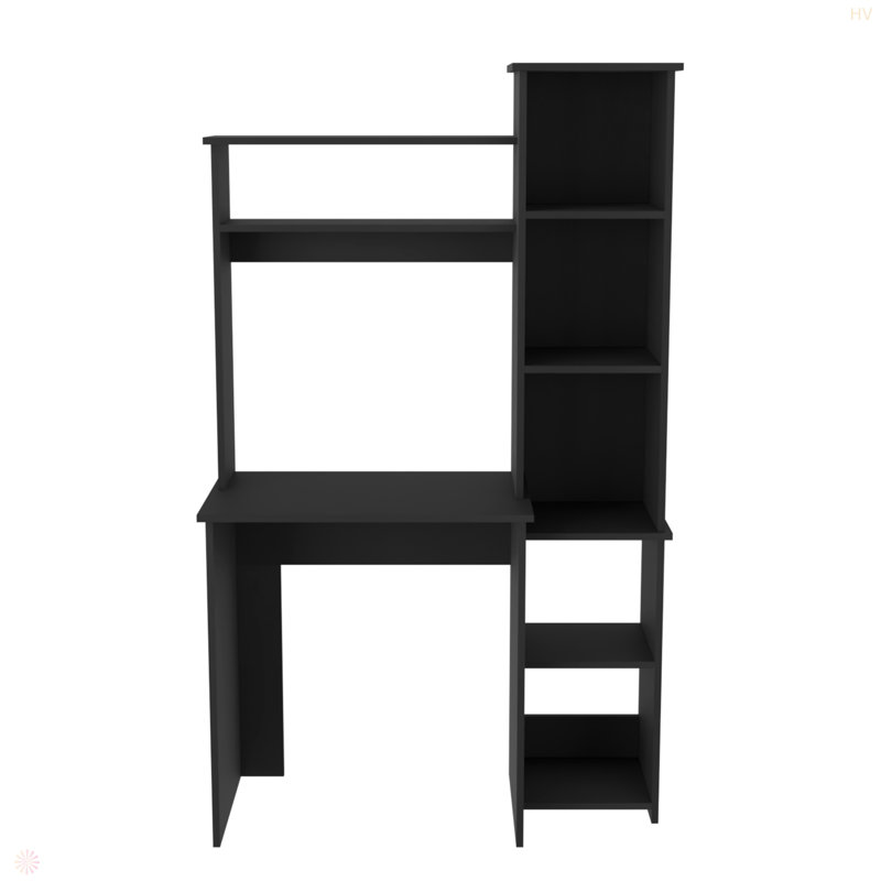 Desk Logan, Five Cubbies, Black