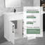 Meuble-lavabo sur pied simple 30 po avec comptoir en porcelaine Tallon