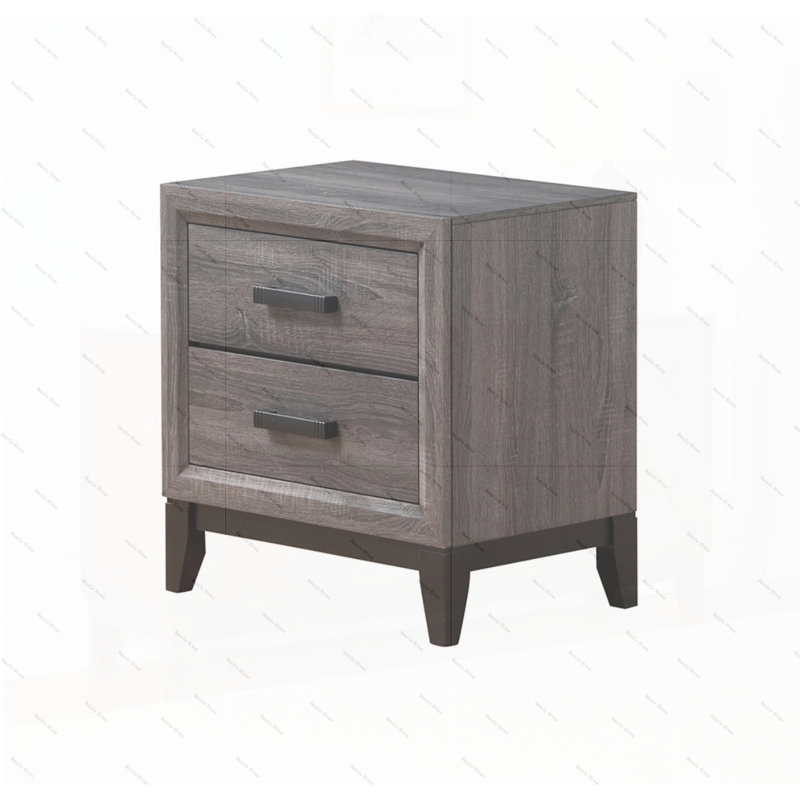 Table de chevet Mirage, Noir/gris