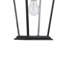 Luminaire suspendu d'extérieur noir à 1 lumière Piketon H 16,5 po