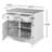 Likins 35.83'' Solid Wood Sideboard