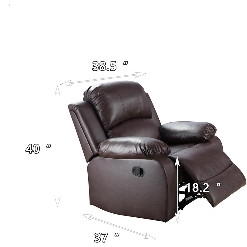 Canapé de salon brun semi-PU et PVC, Similicuir brun