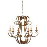 Florance 6 - Light Candle Style Empire Chandelier
