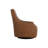 CARMINE SWIVEL LOUNGE CHAIR - COGNAC LEATHER