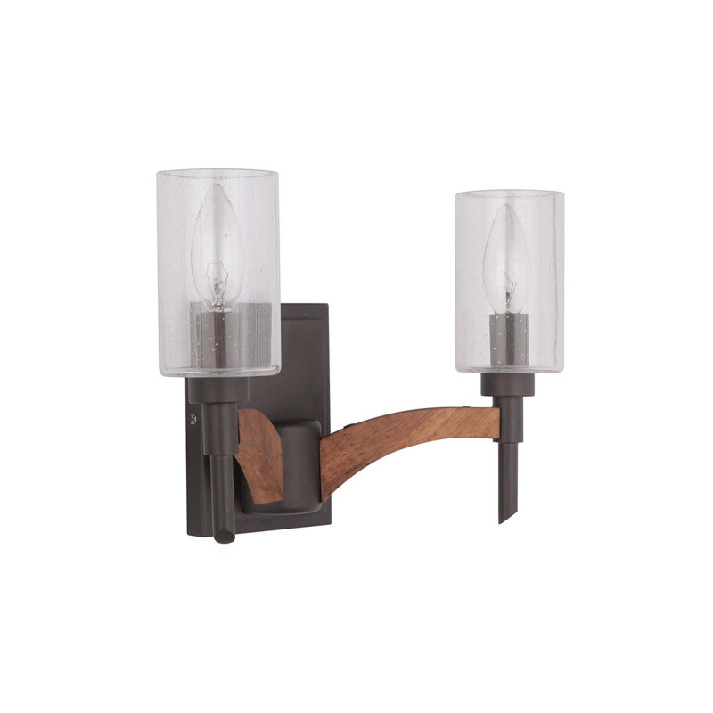 Éclairage pour meuble-lavabo 2 lumières Polen, Espresso